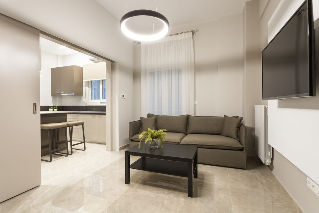 Central flat split and renovation